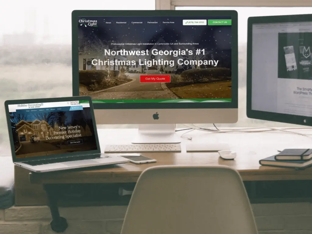 Christmas Light Installer Web Design Examples